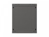 Lanberg Szafa instalacyjna rack wisząca 19 cali 12U 540x350 czarna drzwi przeszklone (flat pack)